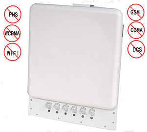 12W White Plastic Cell Phone Blocking Device Jamming Distance 1-30M