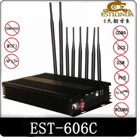 Black Cell Phone Signal Jammer 2G 3G 4G , WIFI Signal Blocker