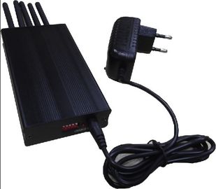 3G WIFI GPS Signal Jammer Shield with 5 Antenna , 10m Jamming Range