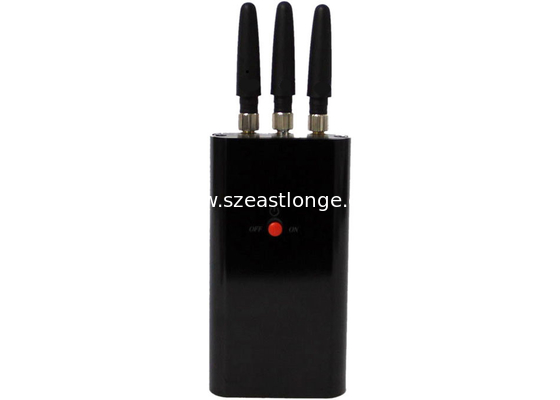 2G 3G Portable Cell Phone Jammer 3 Omnidirectional Antennas Handheld Size